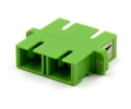 SC Duplex Green Adapter with Flange SC Duplex Green Adapter with Flange