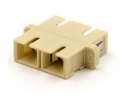 SC Duplex Beige Adapter with Flange