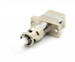 ST Male SC Female 9/125 Hybrid Adapter