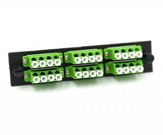 LGX Adapter Plate with 6 Quad LC Green Adapters