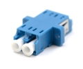 LC Duplex Blue Adapter with Flange