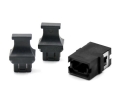 Black MTP Adapter SC Footprint Reduced Flange