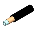 2mm Simplex Furcation Tubing for 900m Black