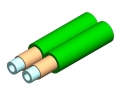 3mm Duplex Furcation Tubing for 900m Green