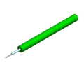 09mm Tight Buffer Singlemode OS2 Cable Green