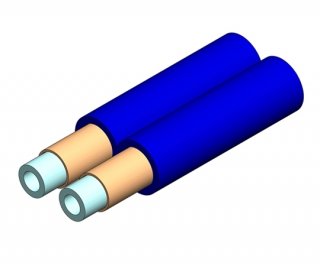 2mm Duplex Furcation Tubing for 900m Blue