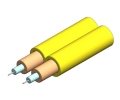2mm Duplex Singlemode OS2 Cable Yellow OFNR