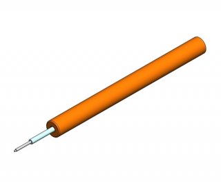 09mm Tight Buffer Singlemode OS2 Cable Orange