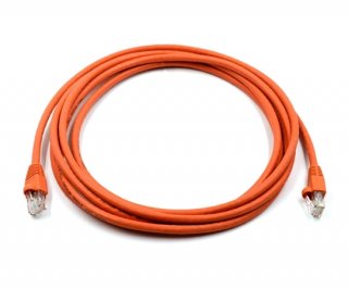 25ft Cat6 550MHz UTP Ethernet Orange