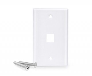 1 Port Keystone Wall Plate Single Gang