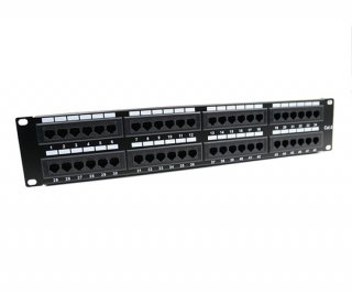 Cat6 48 Port Unshielded 2U Copper Patch Panel