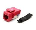 Cat5e Keystone Jack Toolless Type Red