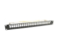 19in Blank Panel 24 Port Metal w/Cable Support 1U
