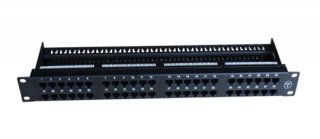 Cat6A 48 Port Unshielded 1U Copper Patch Panel