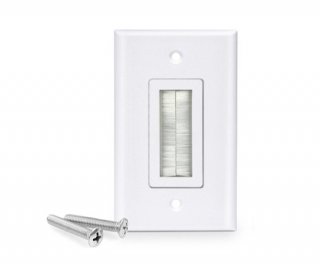 Brushed Keystone Wall Plate Single Gang
