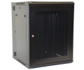 15U Wall Mount Equipment Cabinet Mesh Door Double