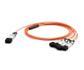 Generic QSFP4SFP10GAOC15M Compatible 40G QSFP to 4 SFP Breakout Active Optical Cable AOC