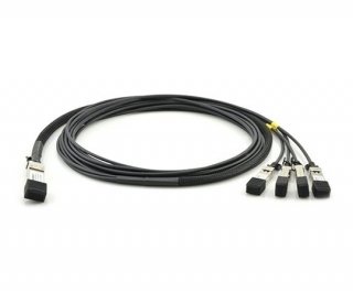 Extreme Networks 10GB4C03QSFP Compatible 40G QSFP to SFP DAC Cable