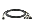 Brocade 40GQSFP4SFPC0101 Compatible 40G QSFP to SFP DAC Cable