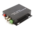2 Channel Video Over Fiber Optic Converter with Data