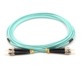 10m ST to ST Duplex OM3 Armored Fiber Cable