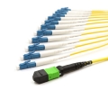 1m MTP Male to 12 LC UPC 12 Fiber Singlemode OS2 9/125 Fanout Cable