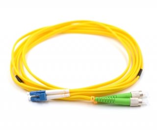 3m LC to FC/APC Duplex Singlemode Patch Cable