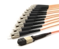 3m MTP Female to 12 FC UPC 12 Fiber Multimode OM1 625/125 Fanout Cable