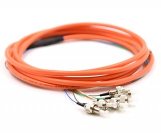 3m 6 Fiber FC Pigtail Multimode OM3