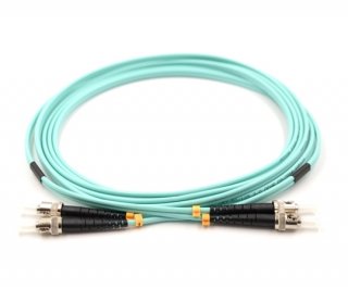 20m ST to ST Duplex OM3 Multimode Patch Cable