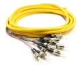 3m 12 Fiber ST Pigtail Singlemode OS2