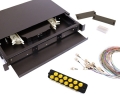 24 Fiber FC OM3 50/125 1U Splicing Patch Panel Kit