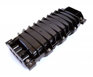 72 Fiber Inline Splice Enclosure 8 Port 2 Tray