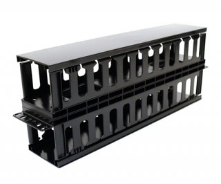 2U Dual Sided Cable Organizer Plastic