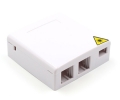 2 Fiber Wall Outlet Box with 4 Ports1 SC Adapter 1 RJ45 and 1 RJ11