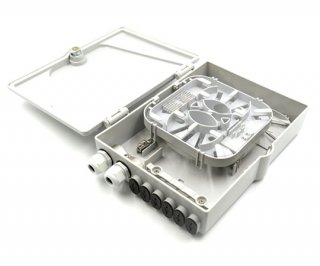 12 Adapter Slot 12 Splice Fiber Optic Termination Box 14 Ports