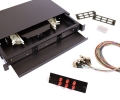 12 Fiber ST 9/125 1U Splicing Patch Panel Kit
