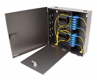4 LGX Wall Mount Patch Panel with Single Door