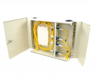 24 Adapter Slot Indoor Wall Mount Box 2 Doors