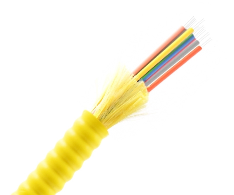 8 Fiber Armored Distribution Cable OS2 OFNP