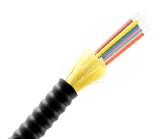 8 Fiber Armored Indoor / Outdoor Cable OM3 OFNP 8 Fiber Armored Indoor / Outdoor Cable OM3 OFNP