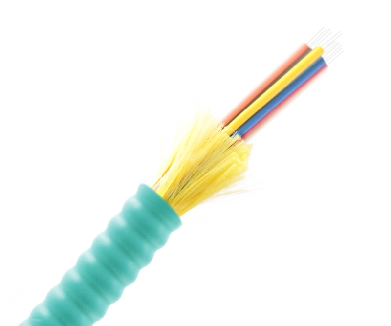 6 Fiber Armored Distribution Cable OM3 OFNR