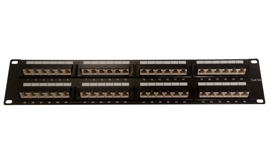Cat5E 45 Degree Panel 48P 568A/B Comatible Cat5E 45 Degree Panel 48P 568A/B Comatible