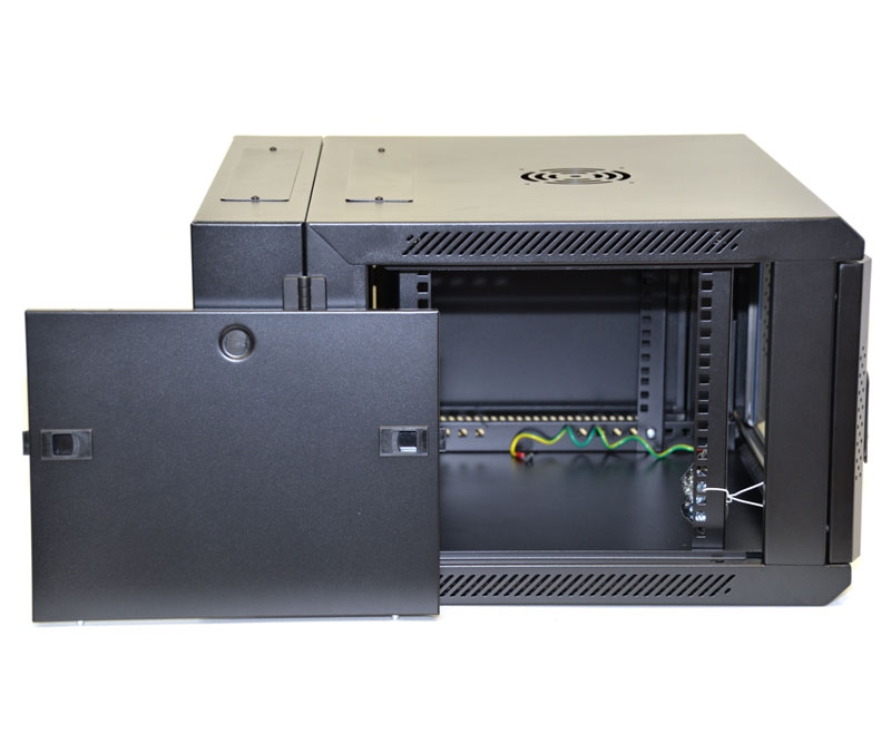 6U Wall Mount Equipment Cabinet Vented Border Double