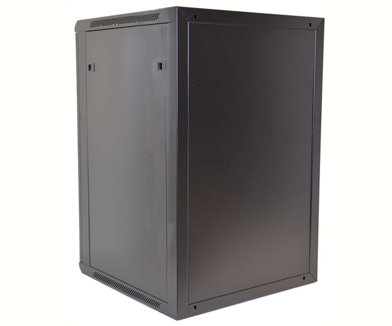 18U Wall Mount Equipment Cabinet Vented Border Single