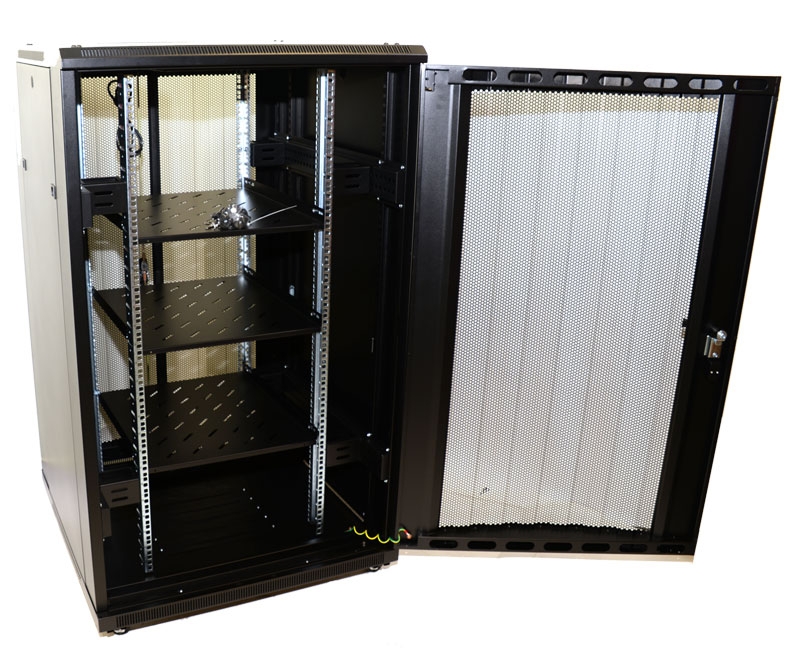 32U Network Server Rack Dual Vented Rear Doors