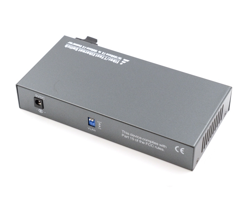 4 Port Fiber Switch 10/100 RJ45 to 1 Fiber Port Singlemode 25km