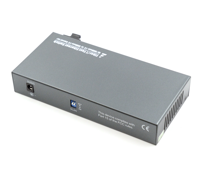6 Port Fiber Switch 10/100 RJ45 to 1 Fiber Port WDM 25km