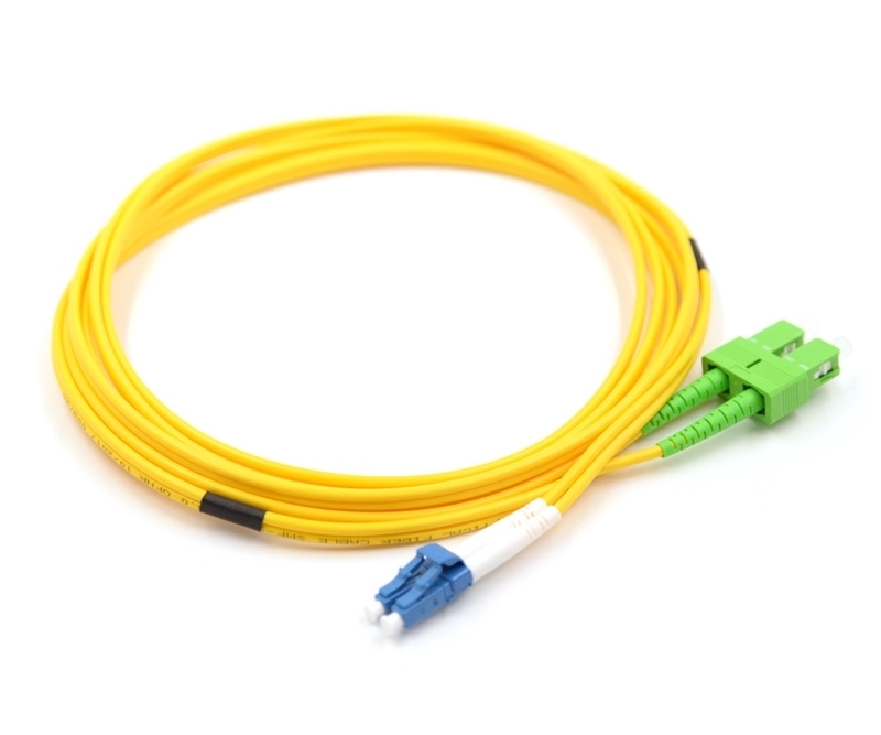 2m LC to SC/APC Duplex Singlemode Patch Cable