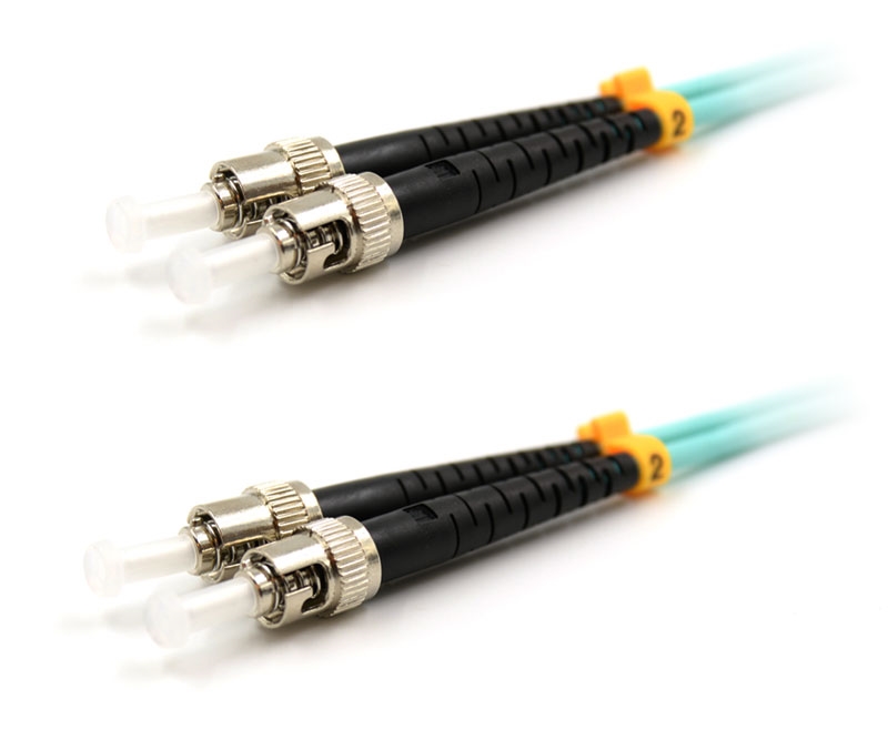 10m ST to ST Duplex OM3 Armored Fiber Cable